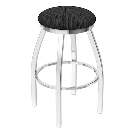 Holland Bar Stool Co 36" Swivel X-Tall Bar Stool, Chrome Finish, Graph Coal Seat 80236CH018